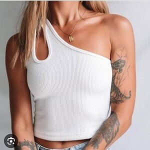Princess Polly Secrets White Crop Top